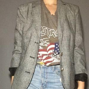 Gray tweed blazer